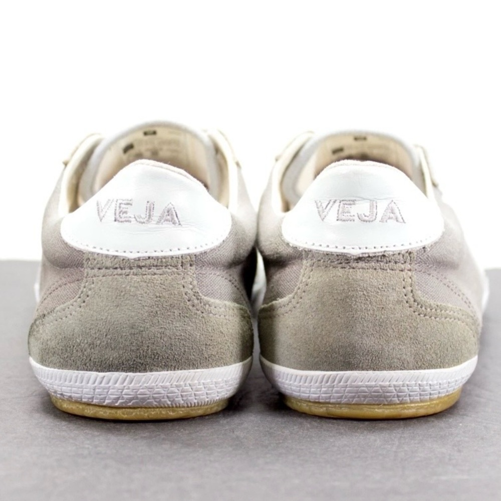 Veja Volley O.T. Bastille Mens Sz US 11 Gray Suede Canvas Lace Up Shoes Sneakers - Picture 9 of 11